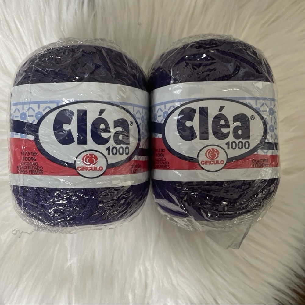 Crochet Yarn Clea 5 Circulo 100% Mercerized Cotton Thread NEW